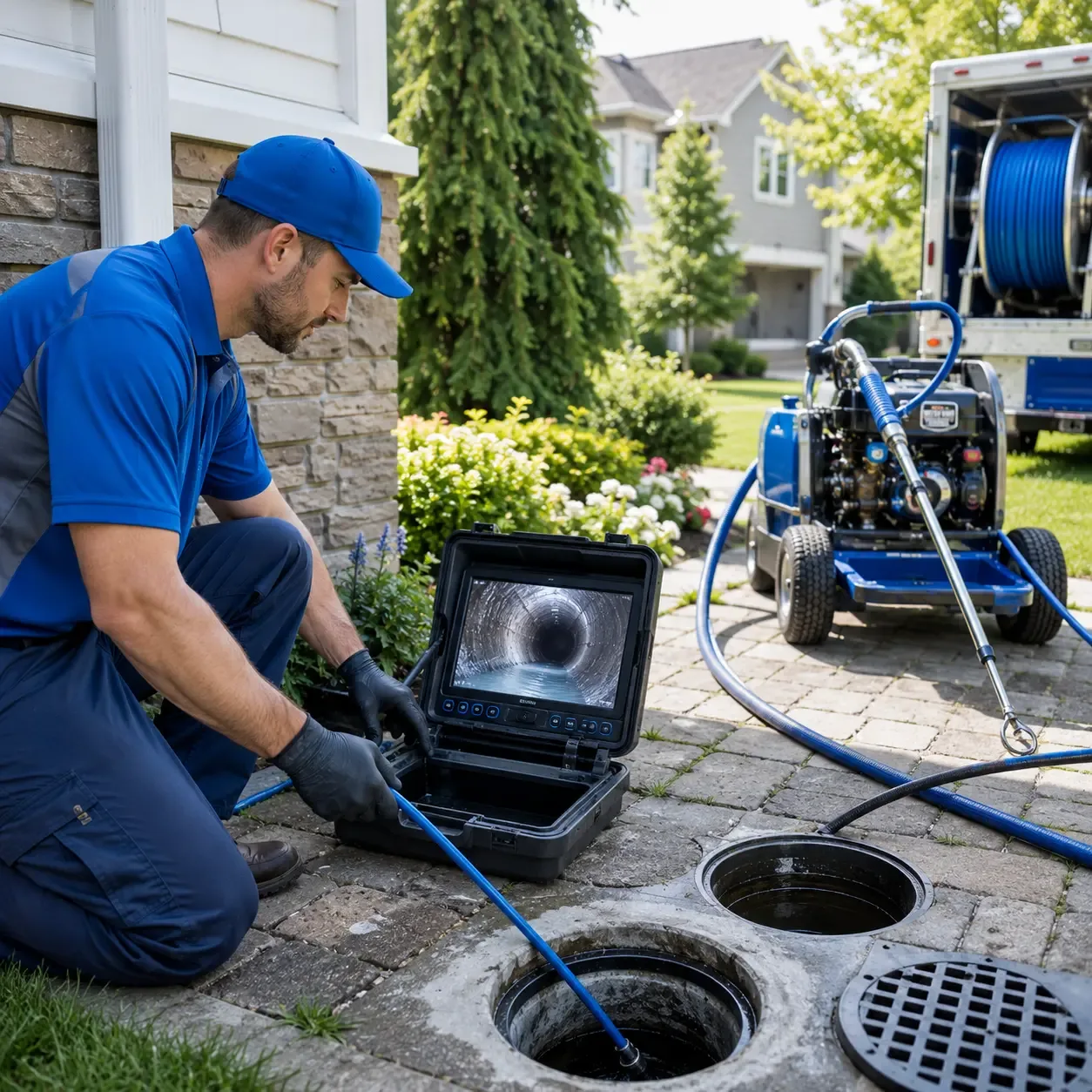 Outdoor drain cleaning professionals serving New London, NC